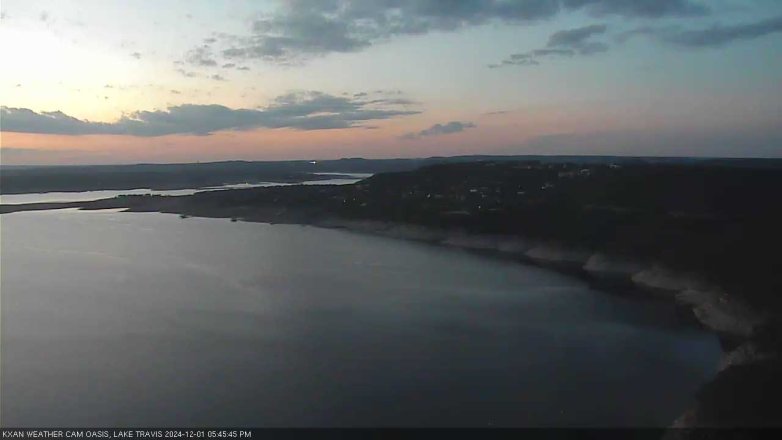 Lake Travis webcam, December 1, 2024 5:45 PM CT