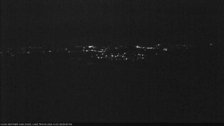 Lake Travis webcam, December 1, 2024 8:00 PM CT