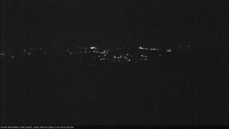 Lake Travis webcam, December 1, 2024 9:25 PM CT