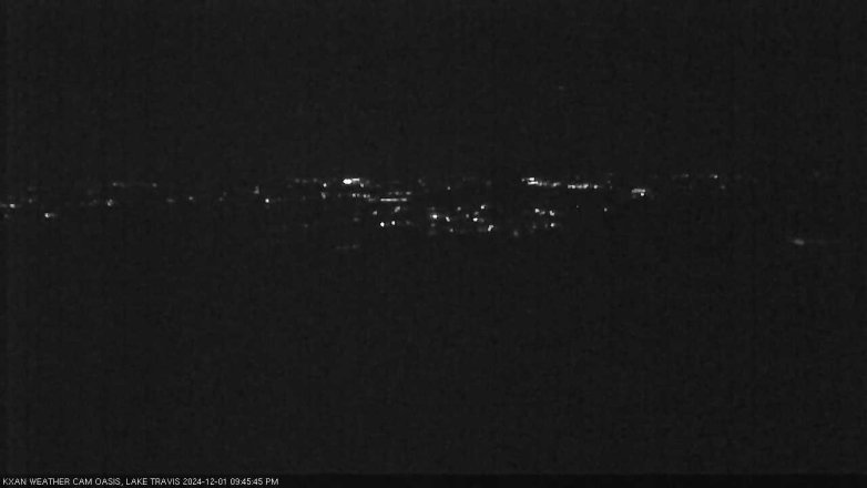 Lake Travis webcam, December 1, 2024 9:45 PM CT