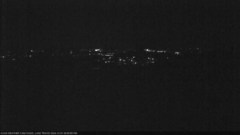 Lake Travis webcam, December 1, 2024 10:00 PM CT