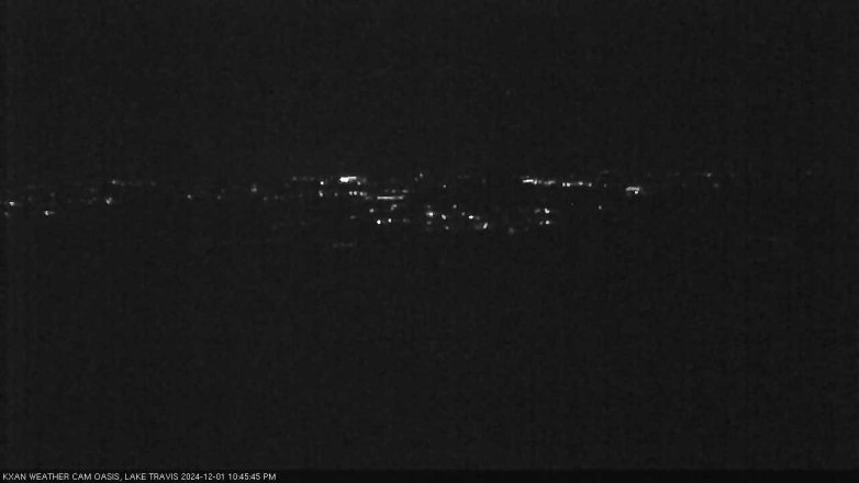 Lake Travis webcam, December 1, 2024 10:45 PM CT
