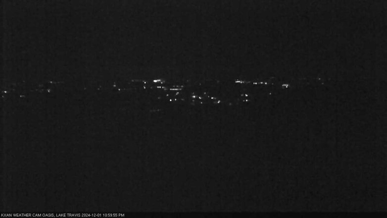 Lake Travis webcam, December 1, 2024 11:00 PM CT