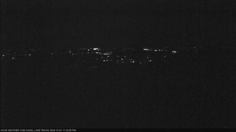 Lake Travis webcam, December 1, 2024 11:25 PM CT
