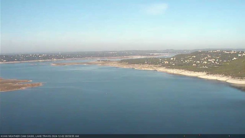 Lake Travis webcam, December 2, 2024 9:00 AM CT