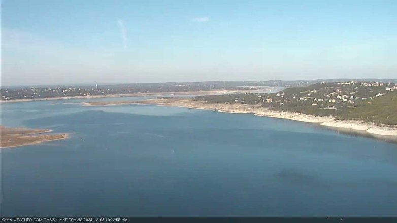 Lake Travis webcam, December 2, 2024 10:25 AM CT