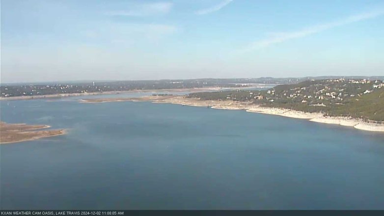 Lake Travis webcam, December 2, 2024 11:00 AM CT