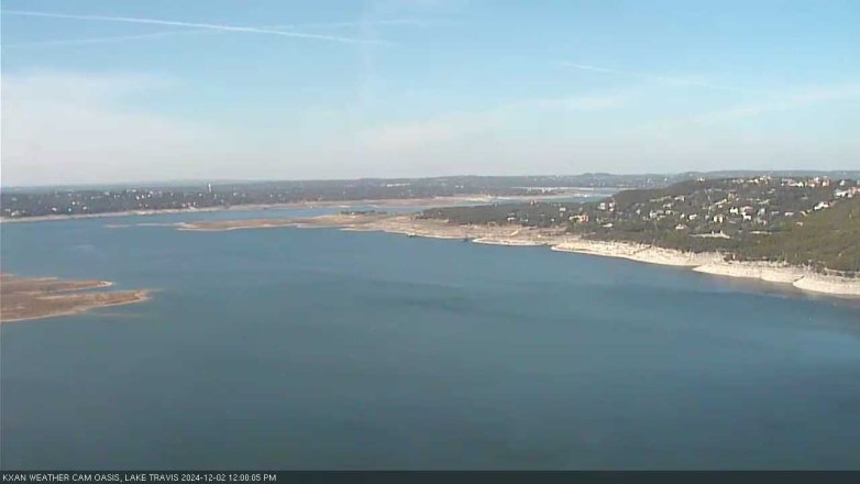 Lake Travis webcam, December 2, 2024 12:00 PM CT