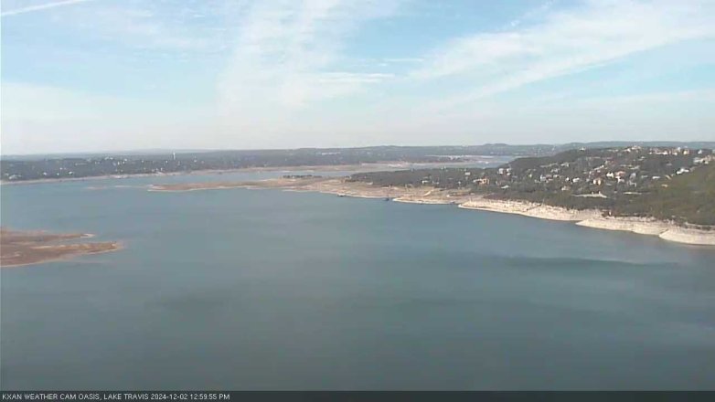 Lake Travis webcam, December 2, 2024 1:00 PM CT