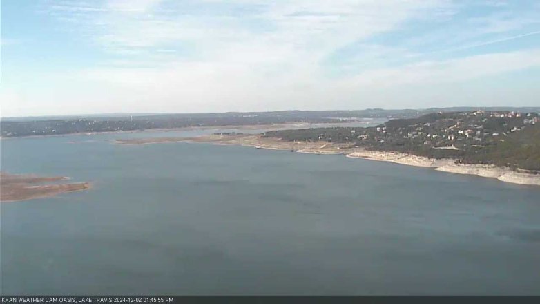 Lake Travis webcam, December 2, 2024 1:45 PM CT