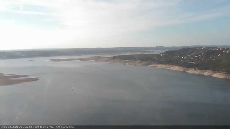 Lake Travis webcam, December 2, 2024 3:45 PM CT