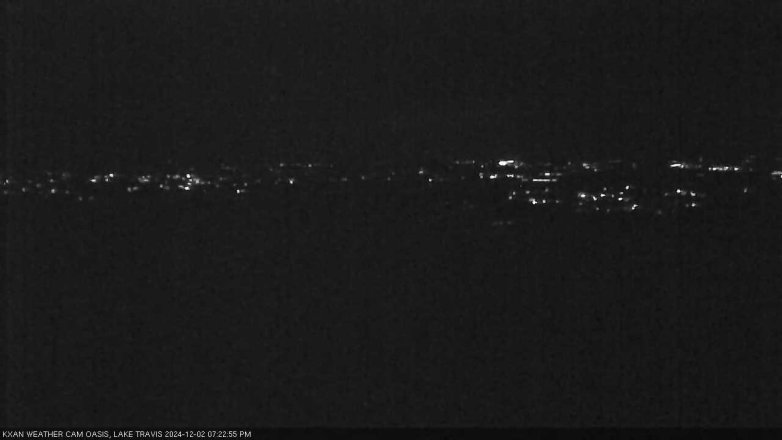 Lake Travis webcam, December 2, 2024 7:25 PM CT