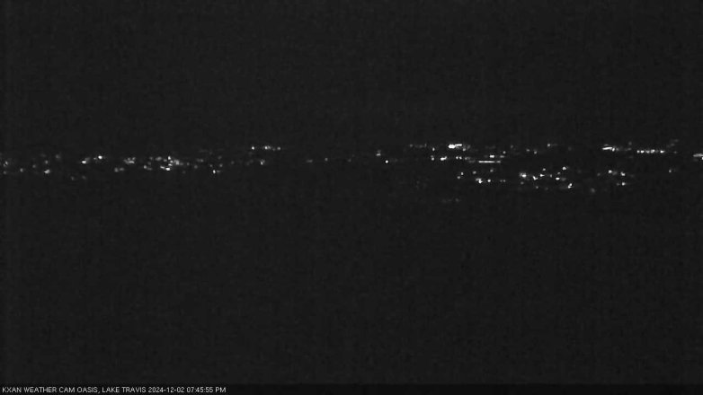 Lake Travis webcam, December 2, 2024 7:45 PM CT