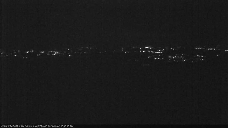 Lake Travis webcam, December 2, 2024 8:00 PM CT