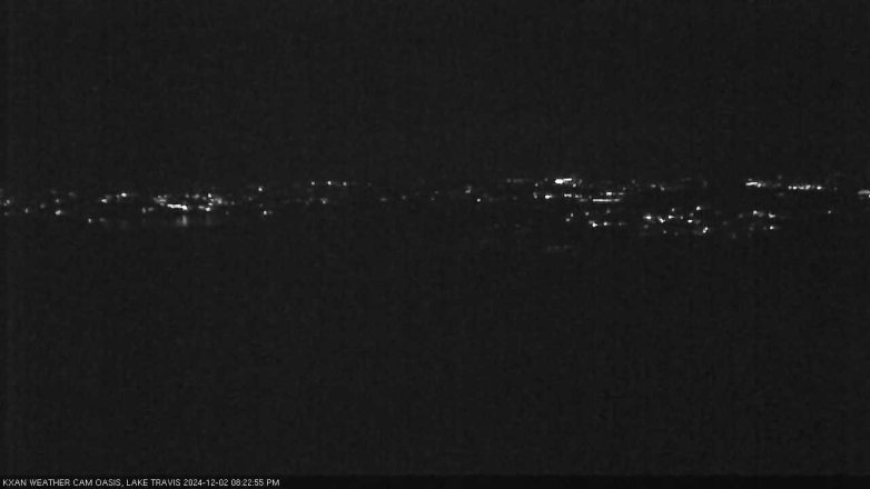 Lake Travis webcam, December 2, 2024 8:25 PM CT