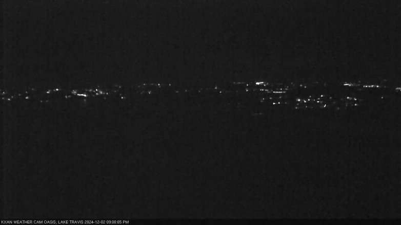 Lake Travis webcam, December 2, 2024 9:00 PM CT