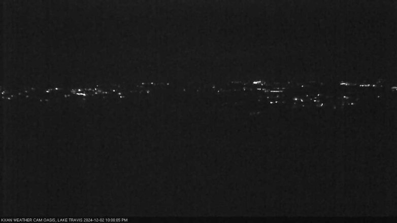 Lake Travis webcam, December 2, 2024 10:00 PM CT