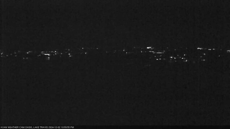 Lake Travis webcam, December 2, 2024 11:00 PM CT