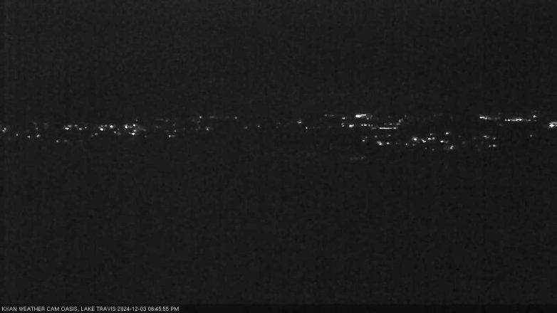 Lake Travis webcam, December 3, 2024 6:45 PM CT