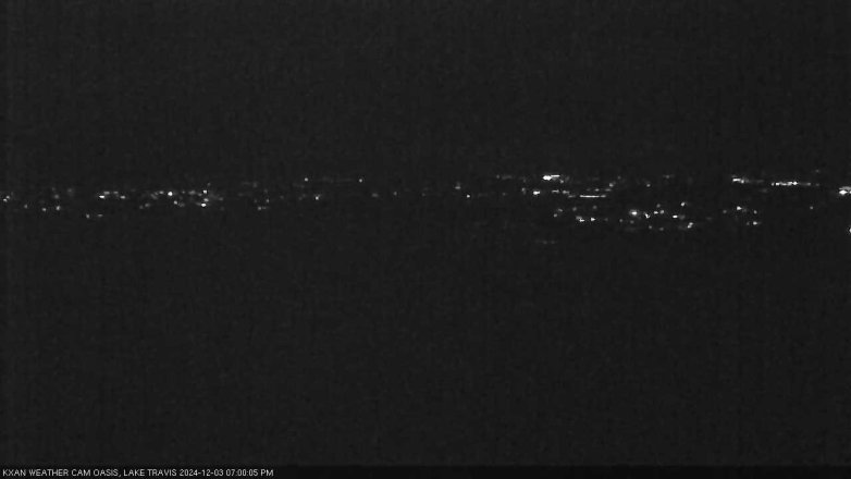 Lake Travis webcam, December 3, 2024 7:00 PM CT