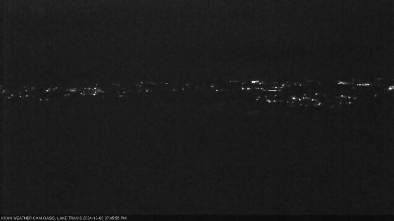 Lake Travis webcam, December 3, 2024 7:45 PM CT