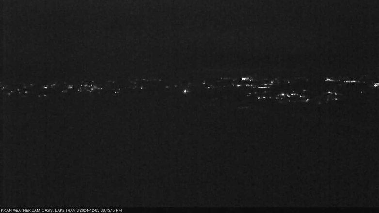 Lake Travis webcam, December 3, 2024 8:45 PM CT