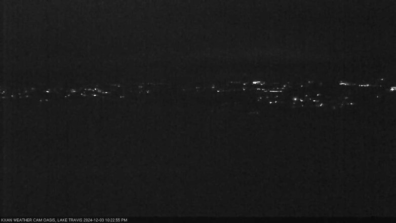Lake Travis webcam, December 3, 2024 10:25 PM CT