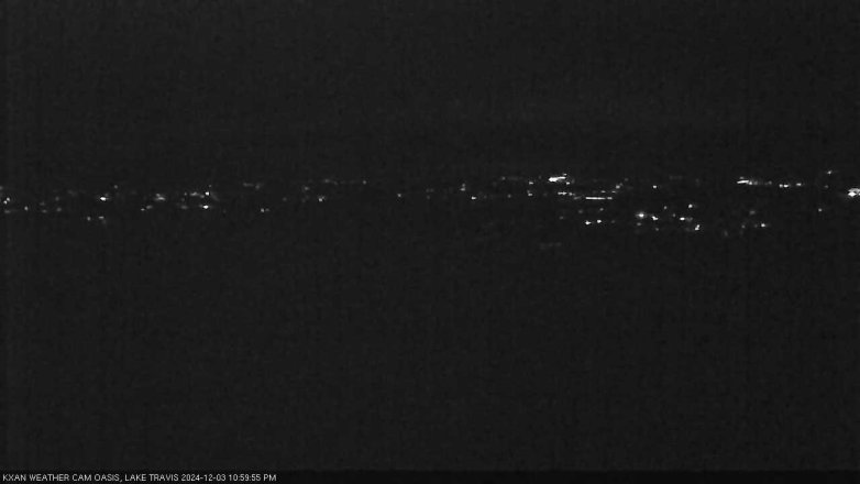 Lake Travis webcam, December 3, 2024 11:00 PM CT