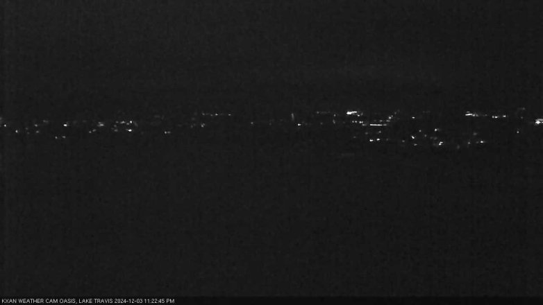 Lake Travis webcam, December 3, 2024 11:25 PM CT
