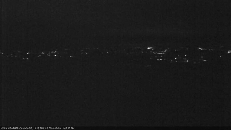Lake Travis webcam, December 3, 2024 11:45 PM CT