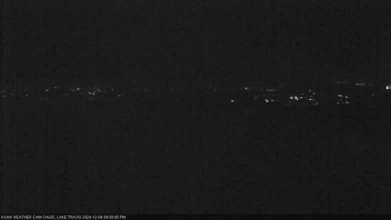 Lake Travis webcam, December 4, 2024 8:00 PM CT