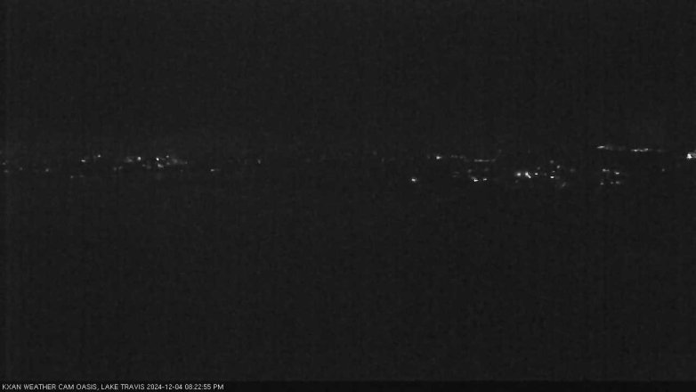 Lake Travis webcam, December 4, 2024 8:25 PM CT
