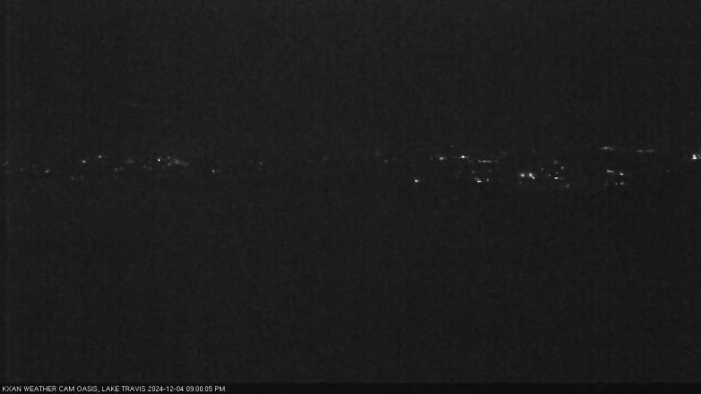 Lake Travis webcam, December 4, 2024 9:00 PM CT