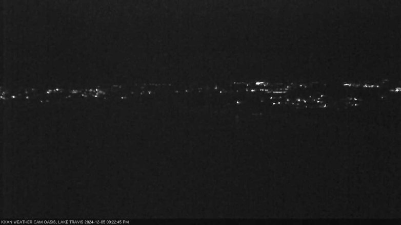 Lake Travis webcam, December 5, 2024 9:25 PM CT