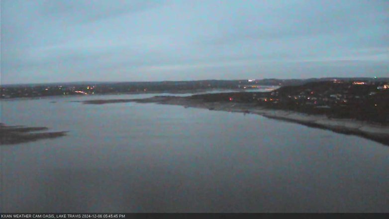 Lake Travis webcam, December 6, 2024 5:45 PM CT