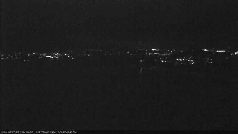 Lake Travis webcam, December 6, 2024 7:45 PM CT