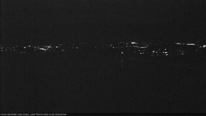 Lake Travis webcam, December 6, 2024 10:45 PM CT