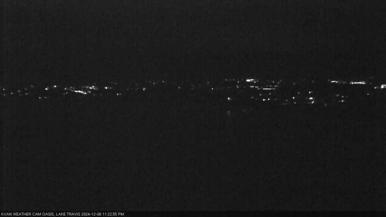 Lake Travis webcam, December 6, 2024 11:25 PM CT
