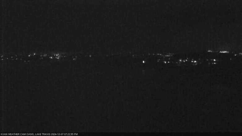 Lake Travis webcam, December 7, 2024 7:25 PM CT