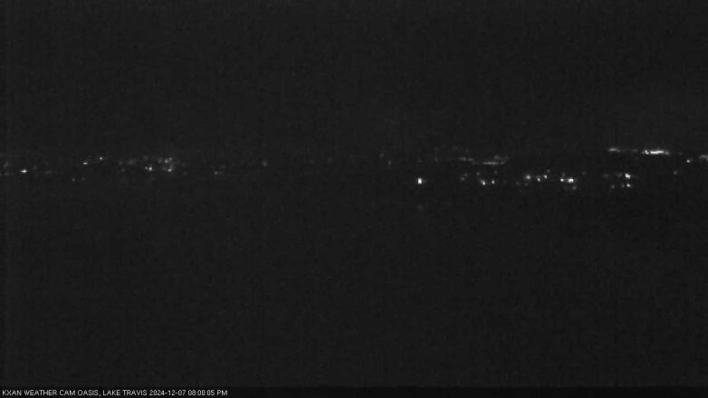 Lake Travis webcam, December 7, 2024 8:00 PM CT