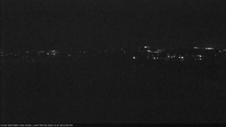 Lake Travis webcam, December 7, 2024 8:25 PM CT