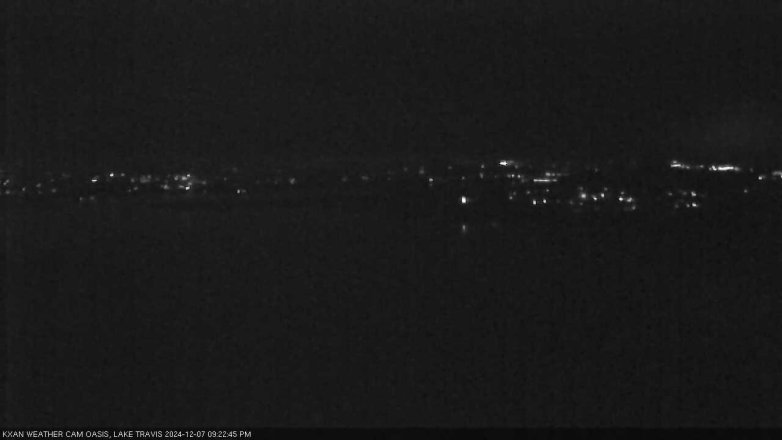 Lake Travis webcam, December 7, 2024 9:25 PM CT