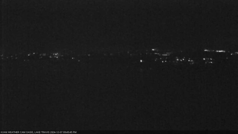 Lake Travis webcam, December 7, 2024 9:45 PM CT
