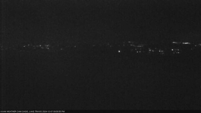 Lake Travis webcam, December 7, 2024 10:00 PM CT