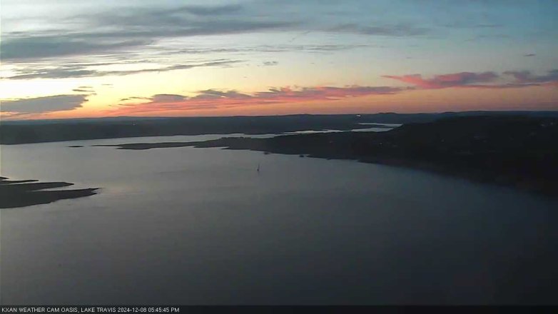 Lake Travis webcam, December 8, 2024 5:45 PM CT