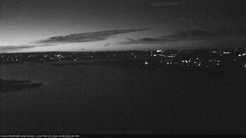 Lake Travis webcam, December 8, 2024 6:25 PM CT