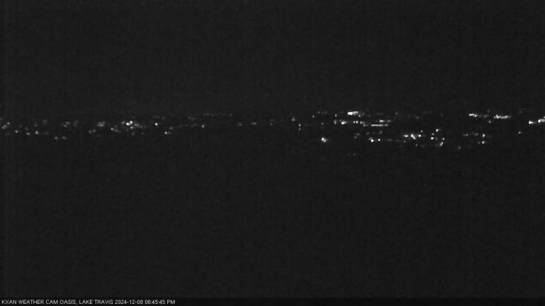 Lake Travis webcam, December 8, 2024 6:45 PM CT