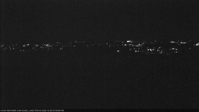 Lake Travis webcam, December 8, 2024 8:00 PM CT
