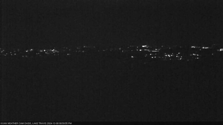 Lake Travis webcam, December 8, 2024 9:00 PM CT