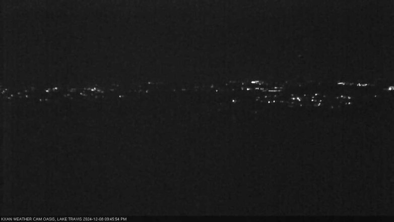 Lake Travis webcam, December 8, 2024 9:45 PM CT